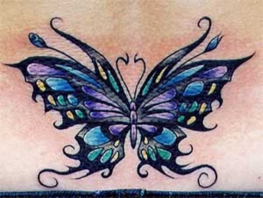 bold colors butterfly tattoo celtic cross tattoo designs cherry blossoms