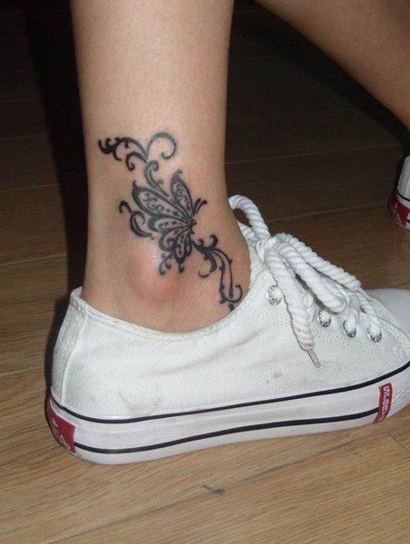 Trendy The Popular Butterfly Foot Tattoos for 2010 2011