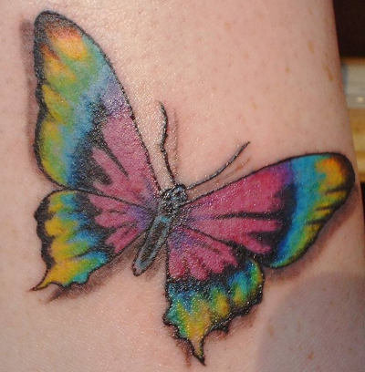Butterfly Tribal Tattoo Designs black tribal tattoo ink colorful butterfly