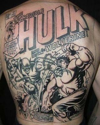 superhero tattoos. Superhero Tattoos