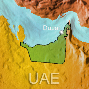 Dubai+map+world