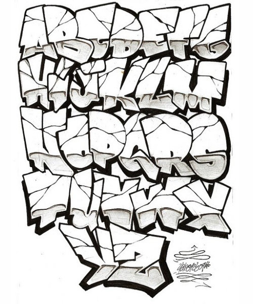 Graffiti Letters Family